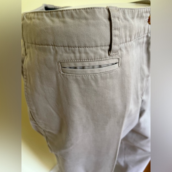 Ralph Lauren beige 100% cotton pants high waist straight legs pockets US 14 - Picture 2 of 15